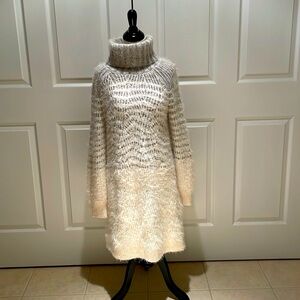 Anthropology Sleeping on snow sweater dress
